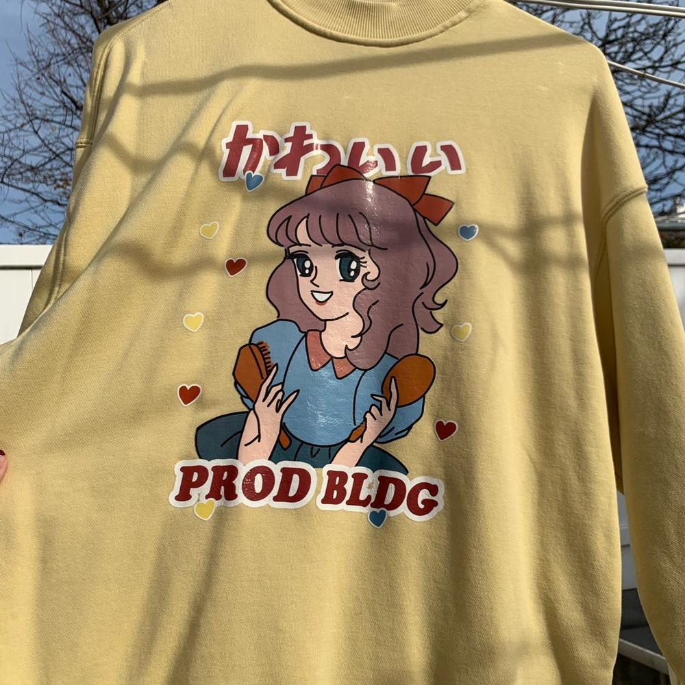 Yellow Kawaii Sweatshirt